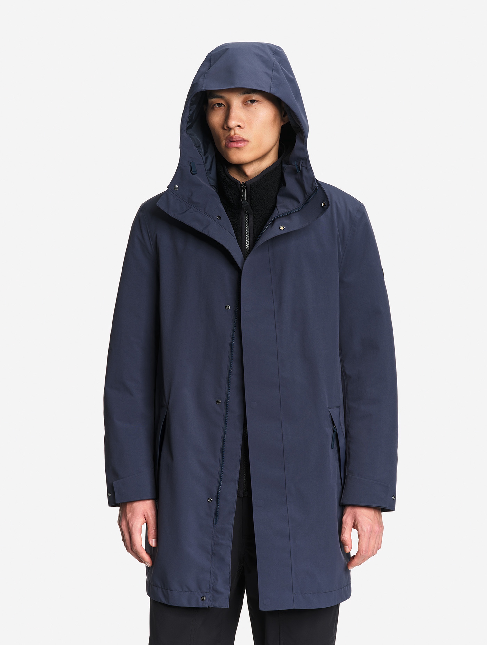 メンズ 透湿防水 ロングフーデッドコート ZBHBG07 - AIGLE（エーグル