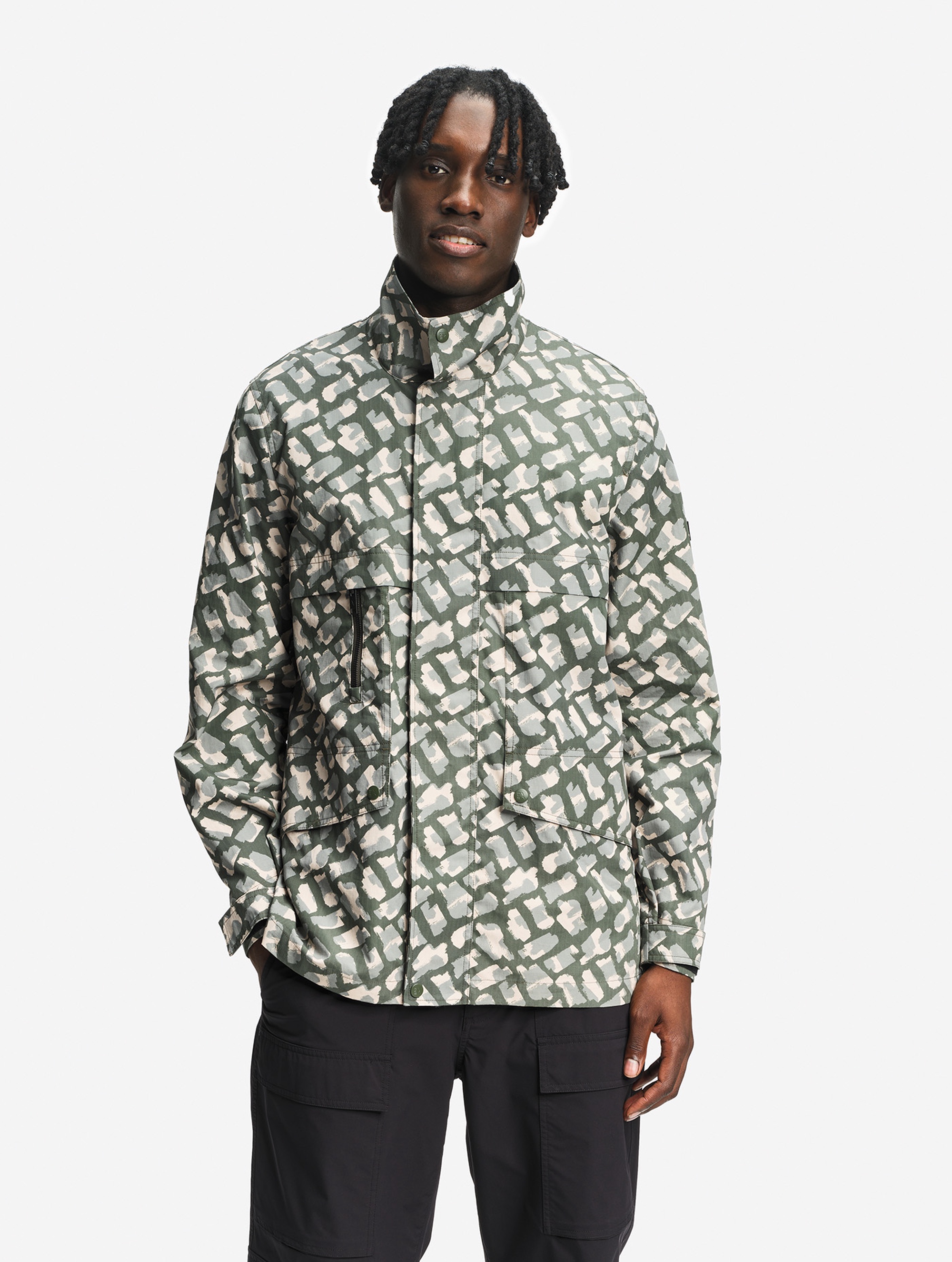 メンズ 撥水 カモフラージュ テックジャケット ZBHBT19 - AIGLE