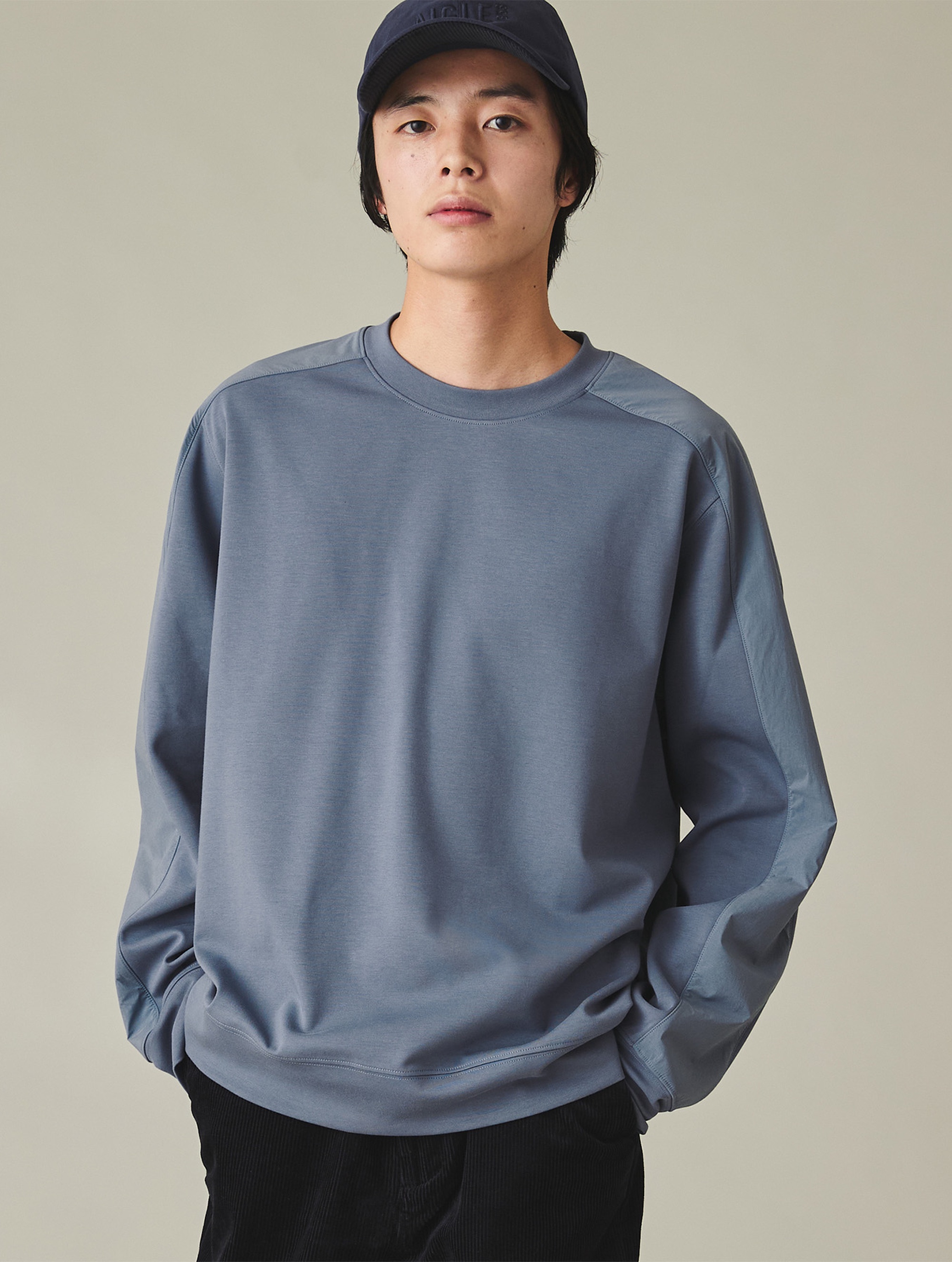 メンズ UVカット クルーネック リラックススウェット ZSHBX41 - AIGLE