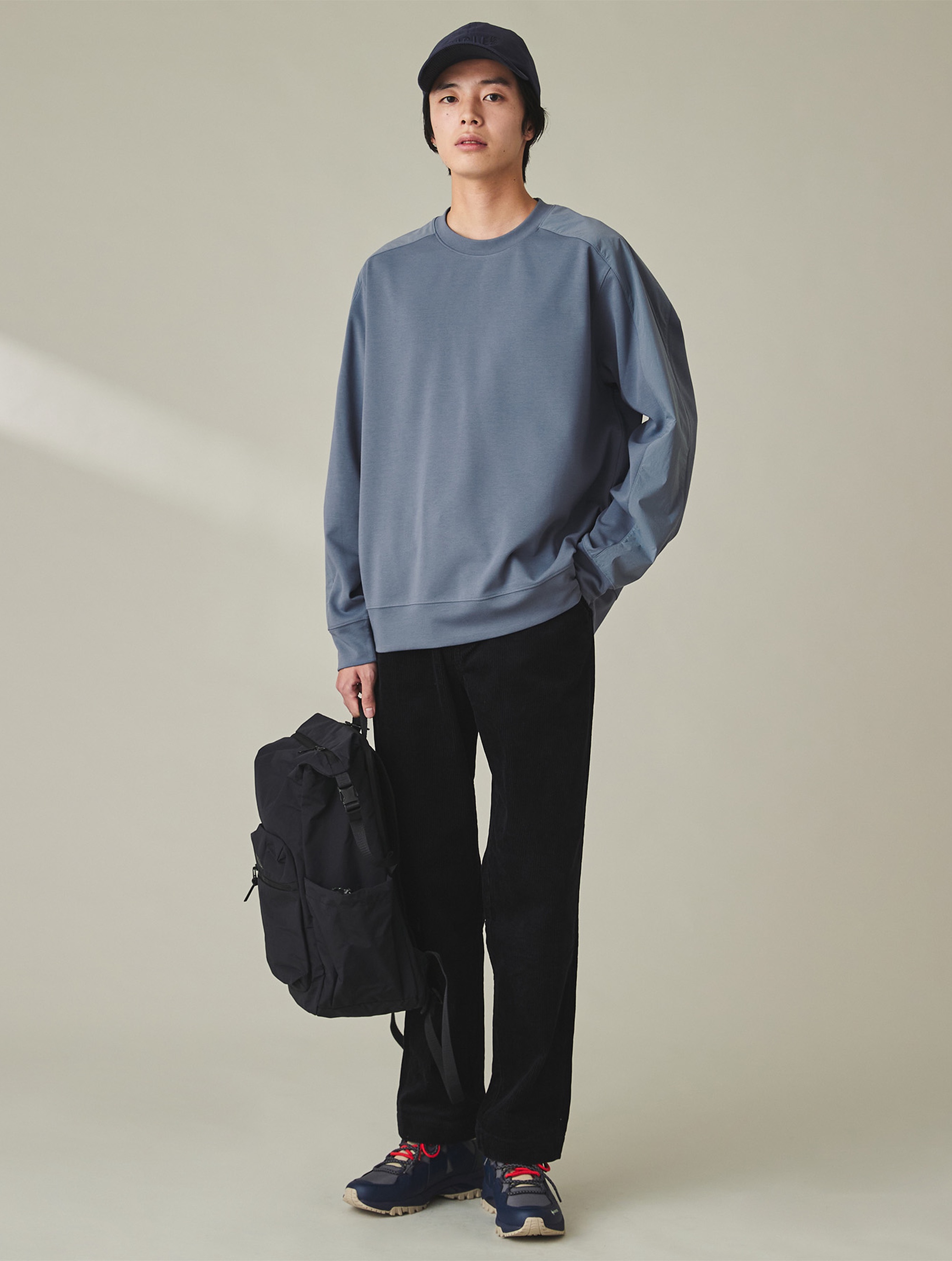 メンズ UVカット クルーネック リラックススウェット ZSHBX41 - AIGLE