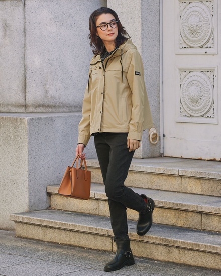 希少！『AIGLE』フラップポケット　リバーシブル　ジャケット　Mサイズ